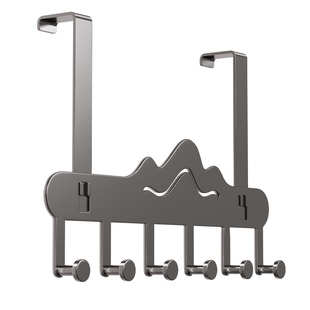 门后挂钩免打孔多巴胺门背式挂衣架卧室衣服帽子包包收纳架置物架