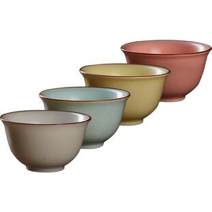 【399元任选3件】容山堂汝窑主人杯品茗杯粉色茶杯单杯女茶盏套装