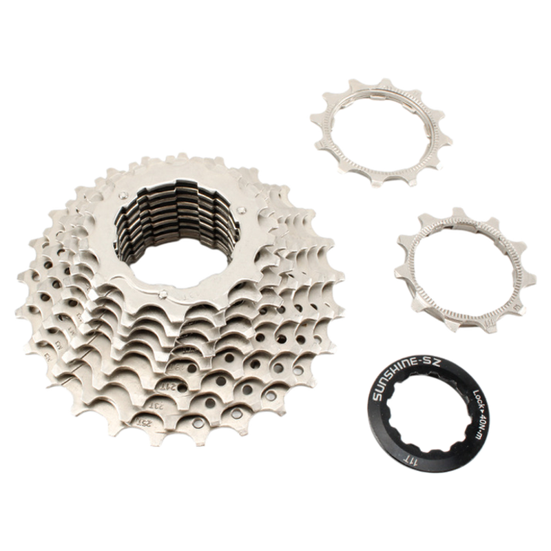 日晖折叠公路自行车卡式飞轮8/9/10/11/12速后齿轮25/28/32T配件