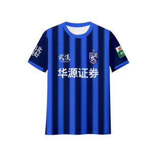 2026赛季武汉三镇队服球员版足球衣服速干短袖T恤衫男女球迷半袖