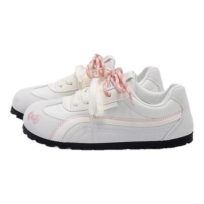 环球泡芙德训鞋女款2025新款夏季透气女鞋百搭平底休闲小白鞋子女