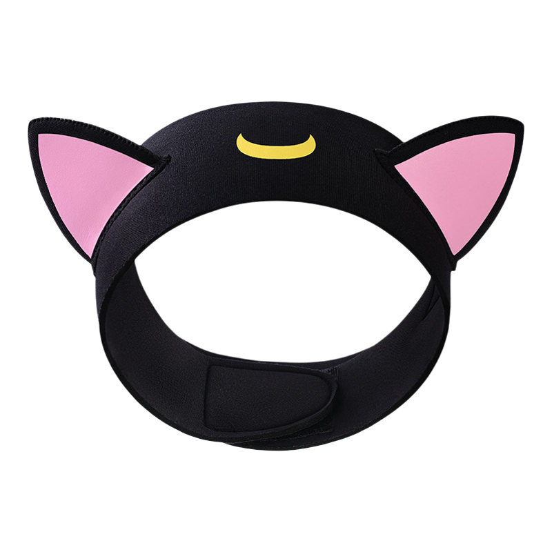 潜水发带女猫耳束发带发箍高弹氯丁橡胶潜水员护发浮潜游泳潜水帽