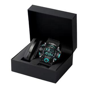 手表男款初中学生高中青少年男生非机械防水闹钟儿童炫酷电子表