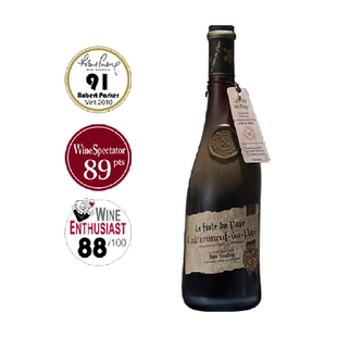 法国红酒干红葡萄酒歪脖子红酒原瓶进口教皇新堡礼盒装珍藏正品