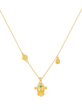 DODOGOGO沙金小财神项链女款