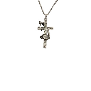 禁锢蛇十字架项链女复古个性小众暗黑哥特式vintage钛钢项链