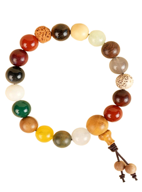 泰山十八籽手串福泽随身本命年菩提手串18子籽天然菩提已过香手链