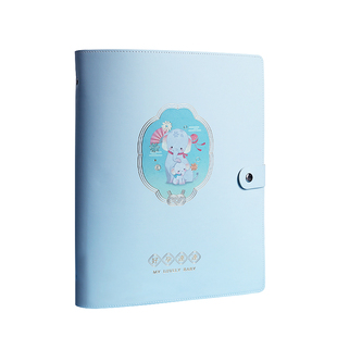 得力孕检收纳册活页A4产检资料收纳袋软皮a5孕妇孕妈妈兔宝宝孕期记录册检查单产检本报告单孕期档案册文件夹