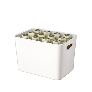 希维思桌面收纳盒带盖厨房杂物整理储物盒子化妆品零食塑料置物筐