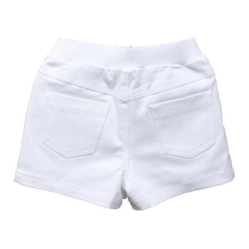 男童纯棉白色短裤夏季新款韩版中大童儿童女童宝宝休闲外穿五分裤