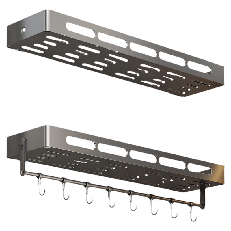 厨房调料置物架免打孔壁挂式多层调味品佐料多功能墙上浴室收纳架