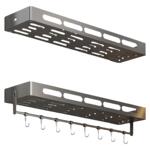 厨房调料置物架免打孔壁挂式多层调味品佐料多功能墙上浴室收纳架