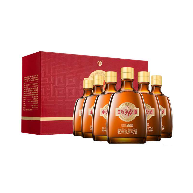 劲40度金标劲酒100ml*6瓶礼盒装