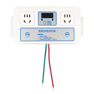按键使用电瓶车充电桩充满自断电