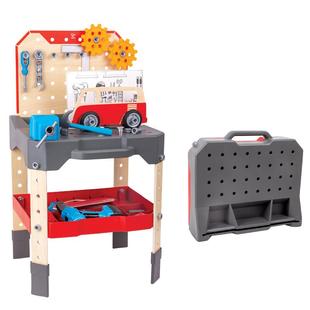 Hape汽车维修服务工作台STEAM科学实验套装儿童男女孩宝宝玩教具