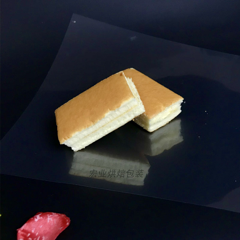 戚风蛋糕包装纸透明面包切块蛋糕胚包装袋打包盒塑料烘焙玻璃纸
