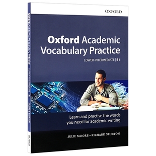 Oxford Academic Vocabulary Practice B1 英文原版 牛津学术英语词汇练习册 中级 英文版 搭牛津学术英语语法词典