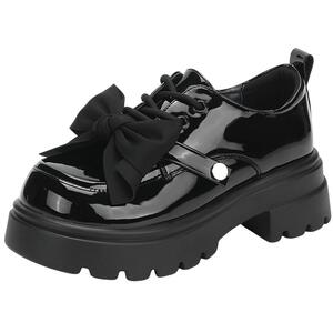 saturdaymode粗跟乐福鞋JK小皮鞋