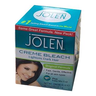 英国正品jolen漂眉膏漂淡眉毛染眉剂女士温和低敏漂胡剂唇毛脱色