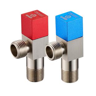 顾家老铜匠三角阀全铜冷热水马桶热水器水阀三通阀门开关4分水器