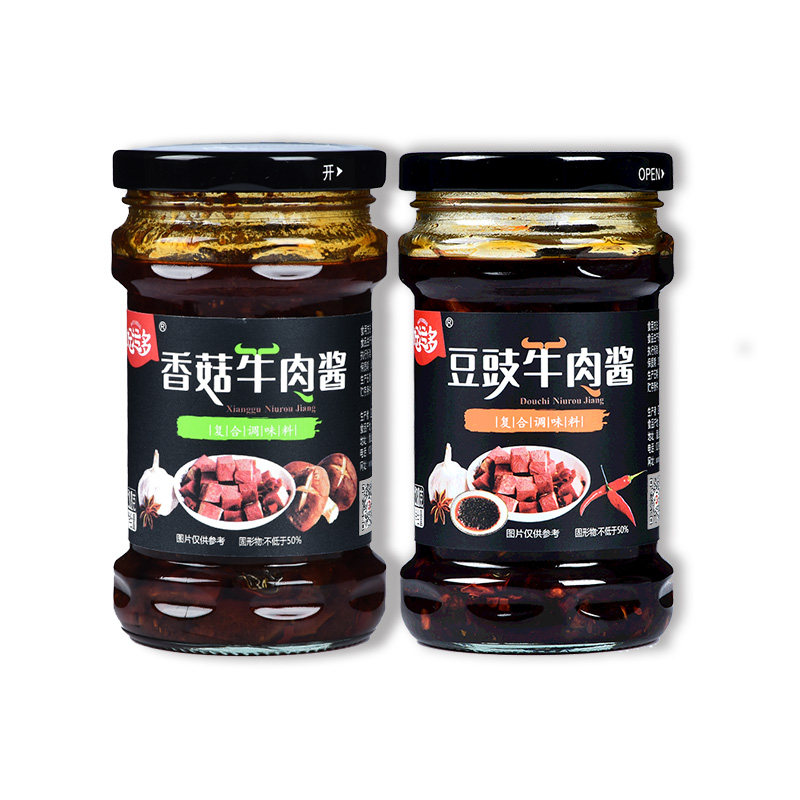 好运多香菇豆豉牛肉酱218g下饭菜