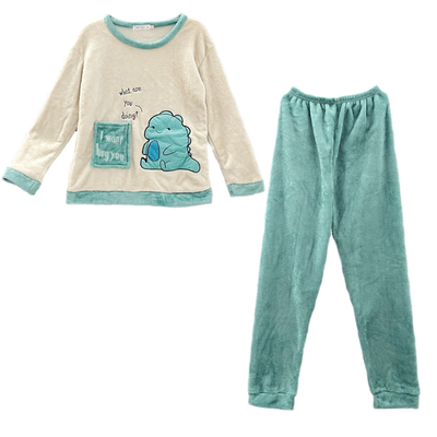 秋冬薄款珊瑚绒睡衣适合15度