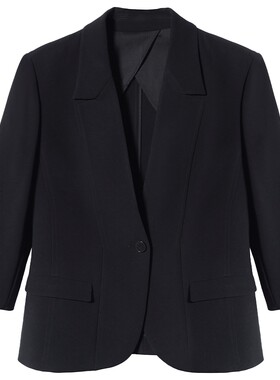 【三醋酸】LANCY/朗姿2026夏新款修身收腰高级感商务西装西服外套