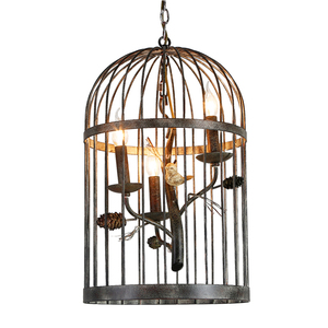 森野照明 美式吊灯餐厅入户卧室阳台过道咖啡厅别墅民宿小鸟吊灯