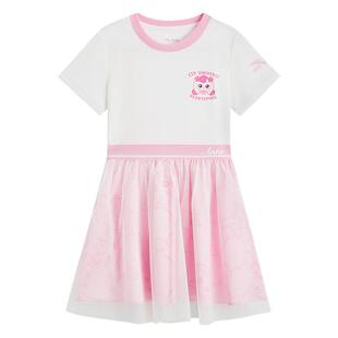 IP奇妙萌可安踏儿童女小童连衣裙2026年新款可爱卡通女孩潮流裙子