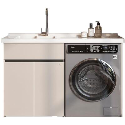 海尔蜂窝铝石英石台面洗衣机柜