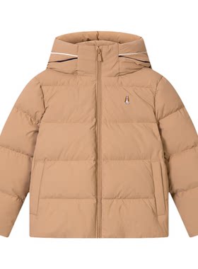 暇步士大童连帽保暖羽绒服