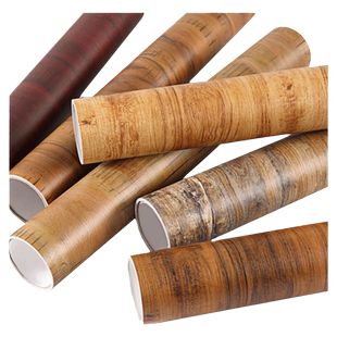 仿古树纹墙纸复古木板仿真木头墙贴自粘墙面壁纸柜子木纹贴纸仿木