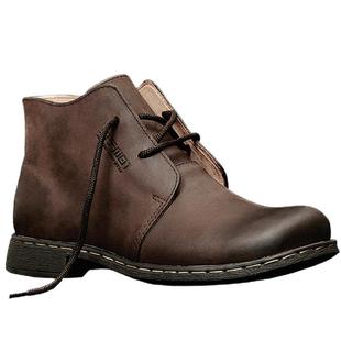 四季通勤防水透气真皮全手缝线永不怕开胶复古风工装靴休闲靴商务