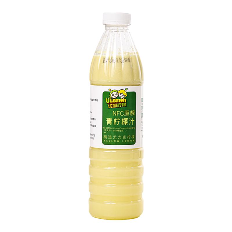 悦霖严选NFC原榨冷冻柠檬汁百分百柠檬原汁奶茶专用原料1kg*12瓶