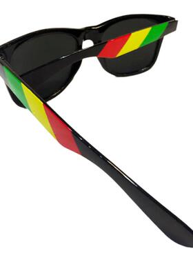 【杂年文化】牙买加雷鬼红黄绿reggae嘻哈街舞眼镜太阳镜墨镜