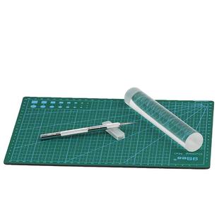 [老妖]乒乓球胶皮刀套胶切割刀水晶滚胶棒压胶棒切割垫切割垫板