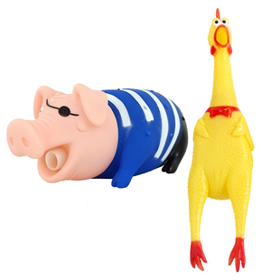 心理情绪宣泄室器材蒙眼尖叫鸡惨叫解压猪捏捏乐减压神器整蛊玩具