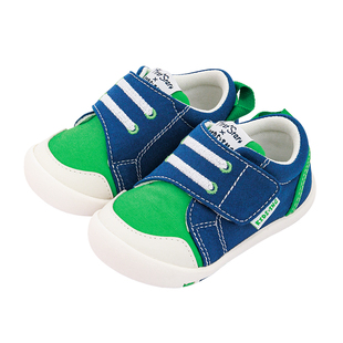 kidsing可迪星学步鞋2段春秋季男女宝宝婴幼儿软底防滑机能帆布鞋