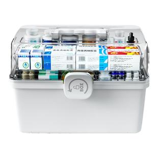 日本家用药箱药品分装保健品收纳盒口服药药物便携式小药盒大容量