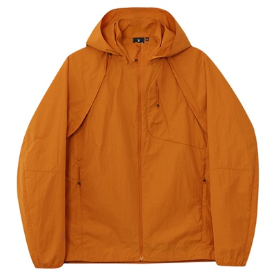 蜘蛛春夏男透气梭织可拆卸薄夹克