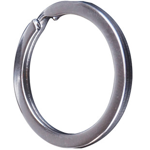 100个装 户外登山扣钥匙扣diy配件 电镀加厚钥匙环平圈扁圈