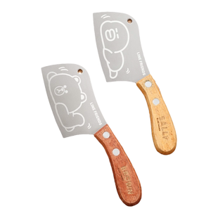 LINE迷你小菜刀儿童刀具厨房家用不锈钢切菜刀宝宝辅食切水果刀