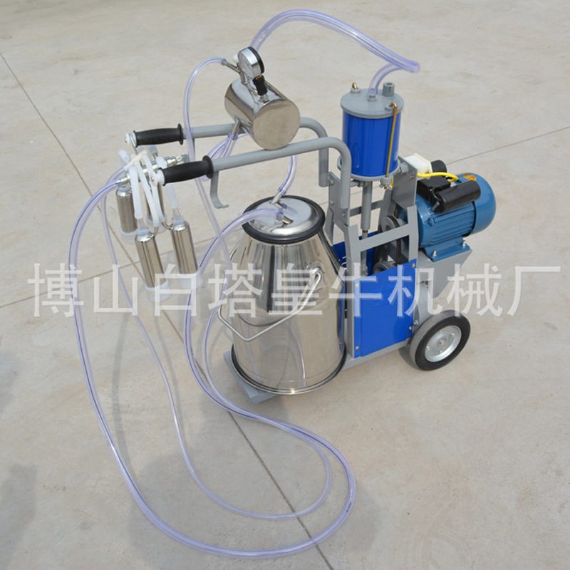 山东挤奶机厂家现货供应单桶活塞挤奶机 奶牛用活塞单桶挤奶机