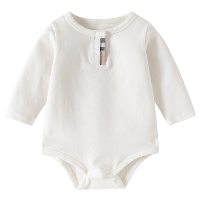 婴儿长袖连体衣夏季新生连体哈衣