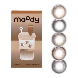 moody美瞳奶茶系列半年抛1片冷泡乌龙茶彩色隐形眼镜自然百搭正品