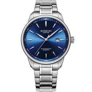 罗西尼手表男启迪系列简约商务休闲石英表情侣对表男士女士腕表