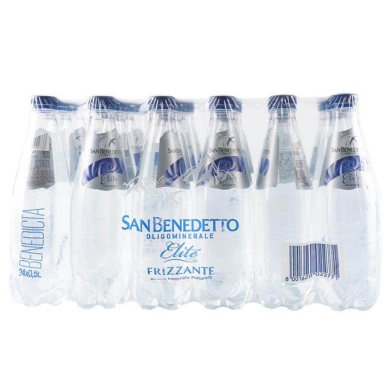 意大利进口圣碧涛含气碳酸饮料500mL*24瓶高端饮用水整箱囤货