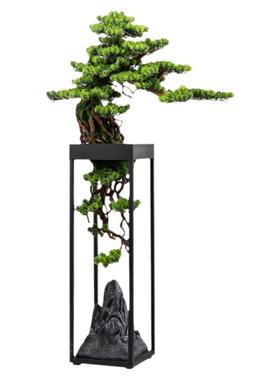 晨翔仿真假树盆景盆栽迎客松摆件