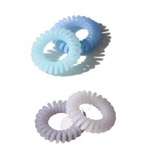 Rubber Band 牛奶彩虹色小号电话线发圈 皮筋 无痕弹力头绳