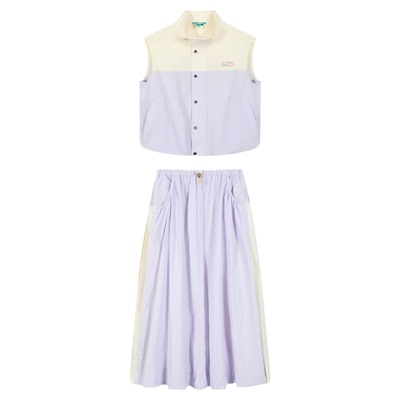 innplanet无袖马甲半裙套装